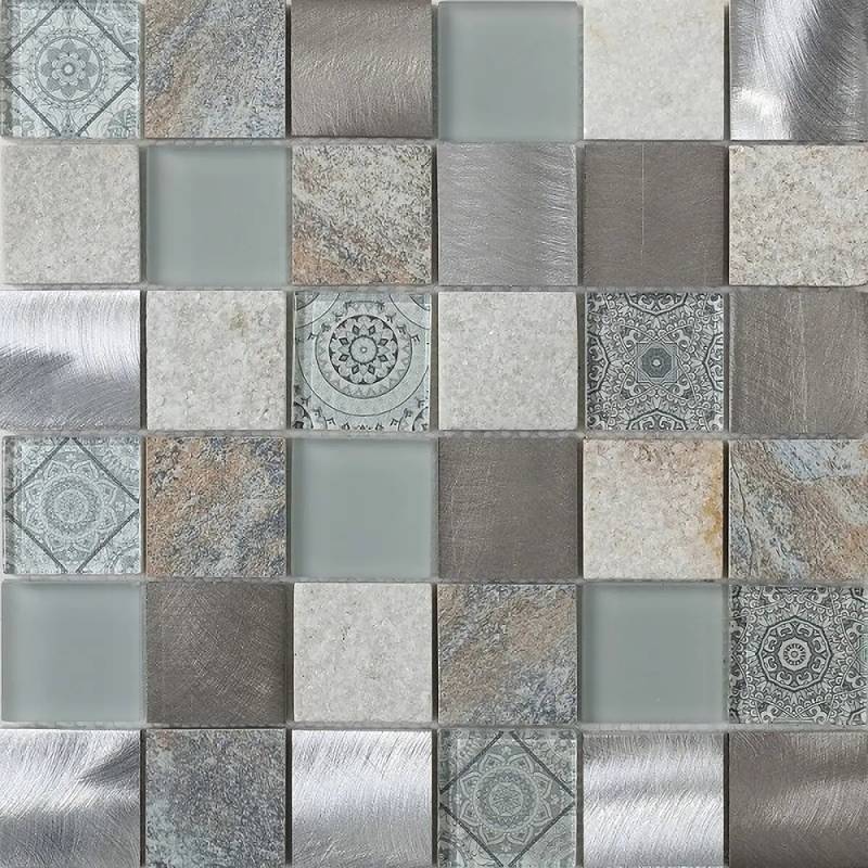 656c3779 9bcb 4767 afc5 789994ab52c9 Mozaïek tegels Terra Grigio 30x30 - Vierkant Wandtegels Glas