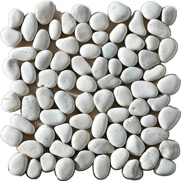 f3b9dbdf c399 433f 8d47 c9758f74b697 Mozaïek tegels Perla Bianco Natura 30x30 - Kiezels Wand en vloer Natuursteen