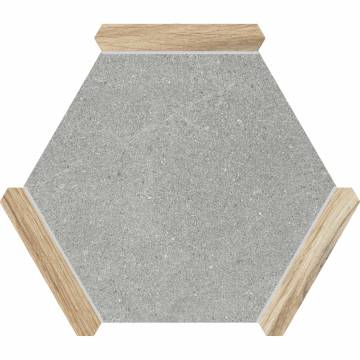 Monopole Avant Hexagon Tegels Sacramento Gris Roble 22 x 25 CM Porselein