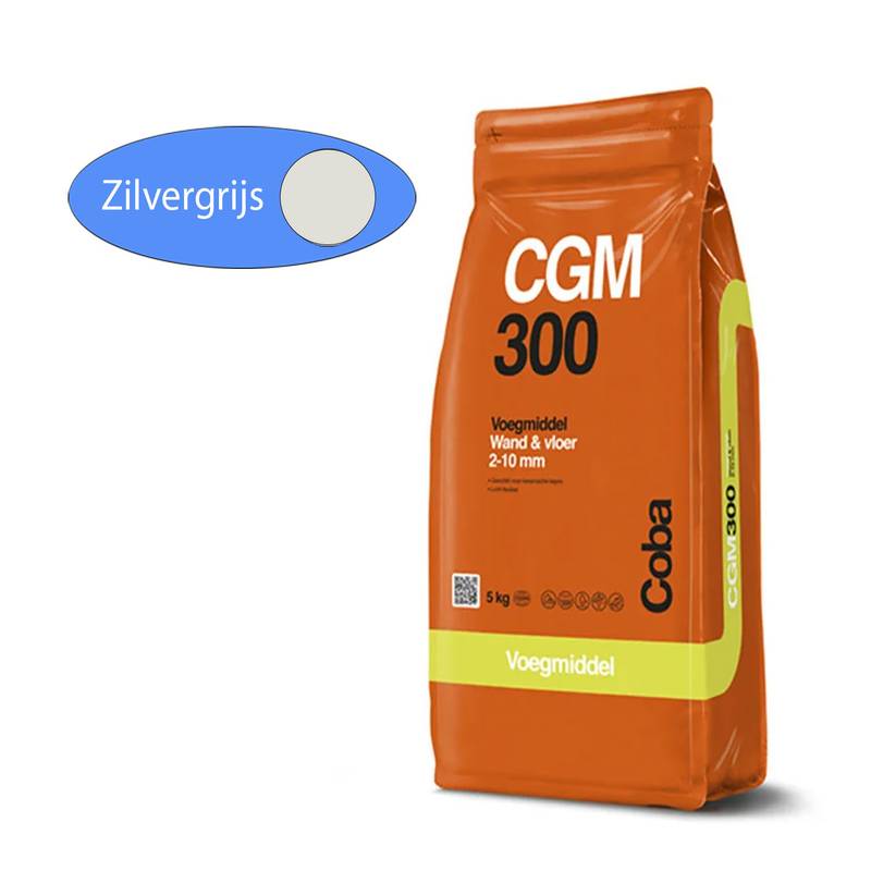 coba coba cgm 300 zilvergrijs 5 kg wand en vloertegels 1 Coba CGM 300 Voegmiddel zilvergrijs 5KG vloer en wand