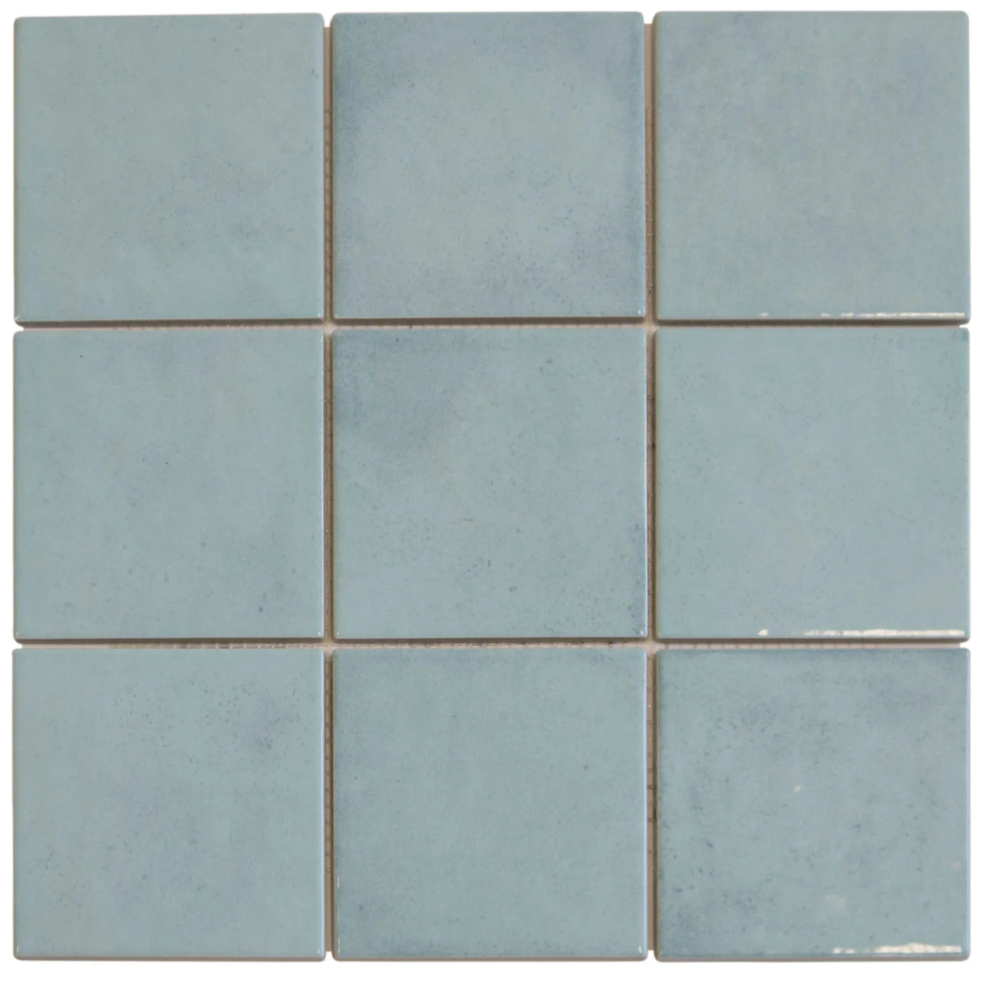 kag10150 kasba turquoise brillant The Mosaic Factory Kasba Carrelage Mosaïque Carré - Turquoise Brillant Porcelaine 297x297 mm