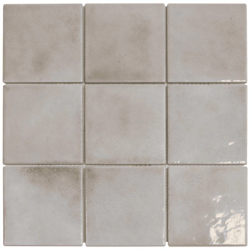 kag10220 kasba sand glossy The Mosaic Factory Kasba Mosaic Tile Square - Sand Glossy Porcelain 297x297 mm