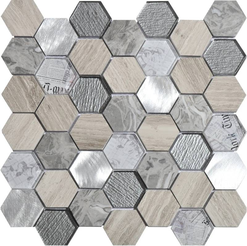 0abdaa19 decc 4234 8fa5 498514df420d Carrelage mosaïque Tour Gris 30x30 - Carrelage Mural Hexagonal Verre