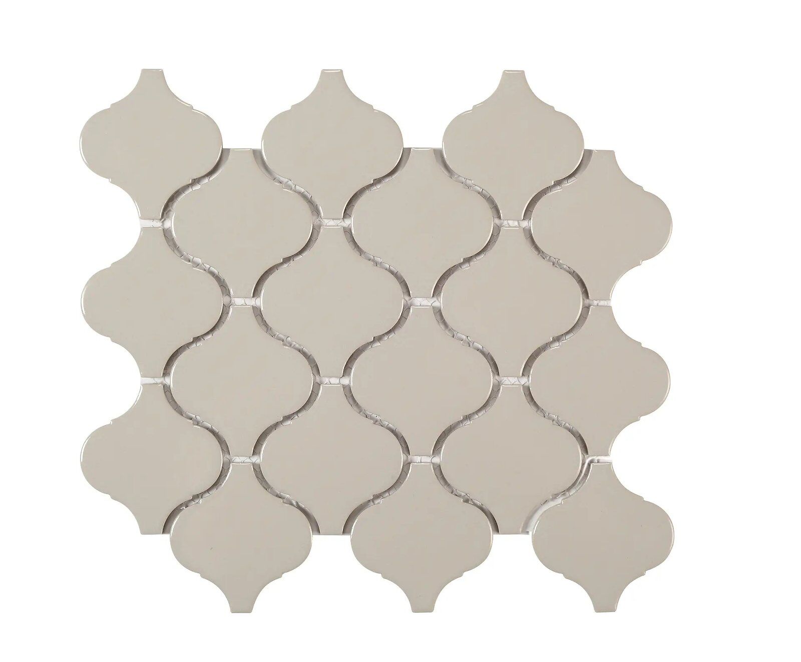 3c170162 f8ec 4efd b76e 5915e75334ab Mosaic tiles Flame Gray Gloss 28 x 24.6 - Arabesque Wall and floor Glazed porcelain stoneware