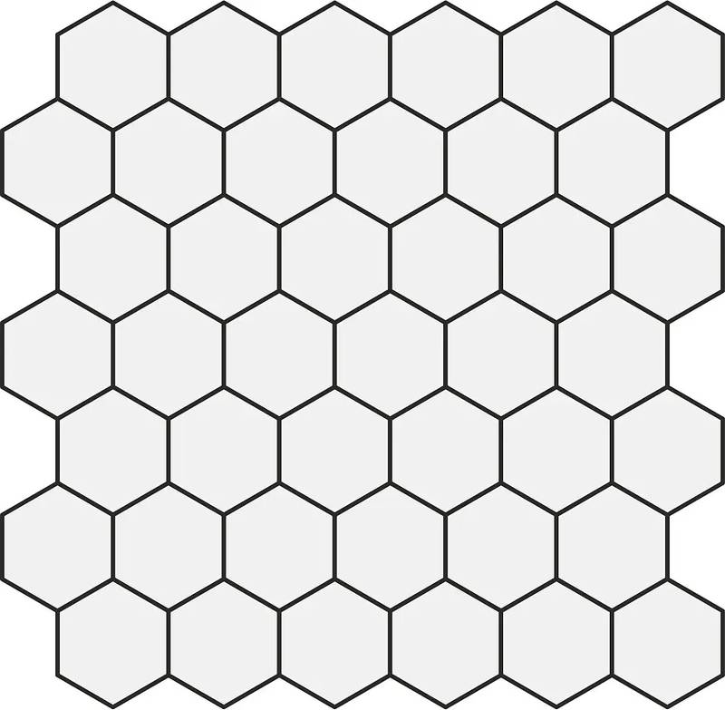 54cb30cb ced1 44d7 802f c6d8672982bf Carrelage mosaïque Domus Bianco 5x5 - Hexagone Mur et sol Grès Cérame Émaillé