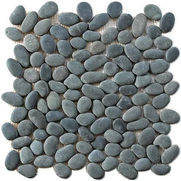 999c8312 22a5 47bd 8f89 b781838f1e05 Mosaikfliesen Perla Nero Natura 30x30 – Kieselsteine ​​Wand und Boden Naturstein