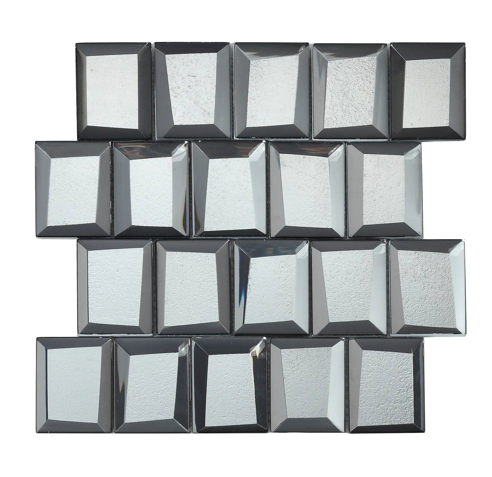 ba8dcb41 85d7 4455 92b4 81f14c95a198 Mosaic tiles Luxor Silver 30x30 - Rectangle Wall Tiles Glass