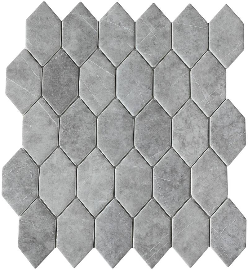 f69e482f 1734 4cff 839c 8104013dad57 Mosaikfliesen Urban Grey 26x28 – Sechseckige Wandfliesen Glas