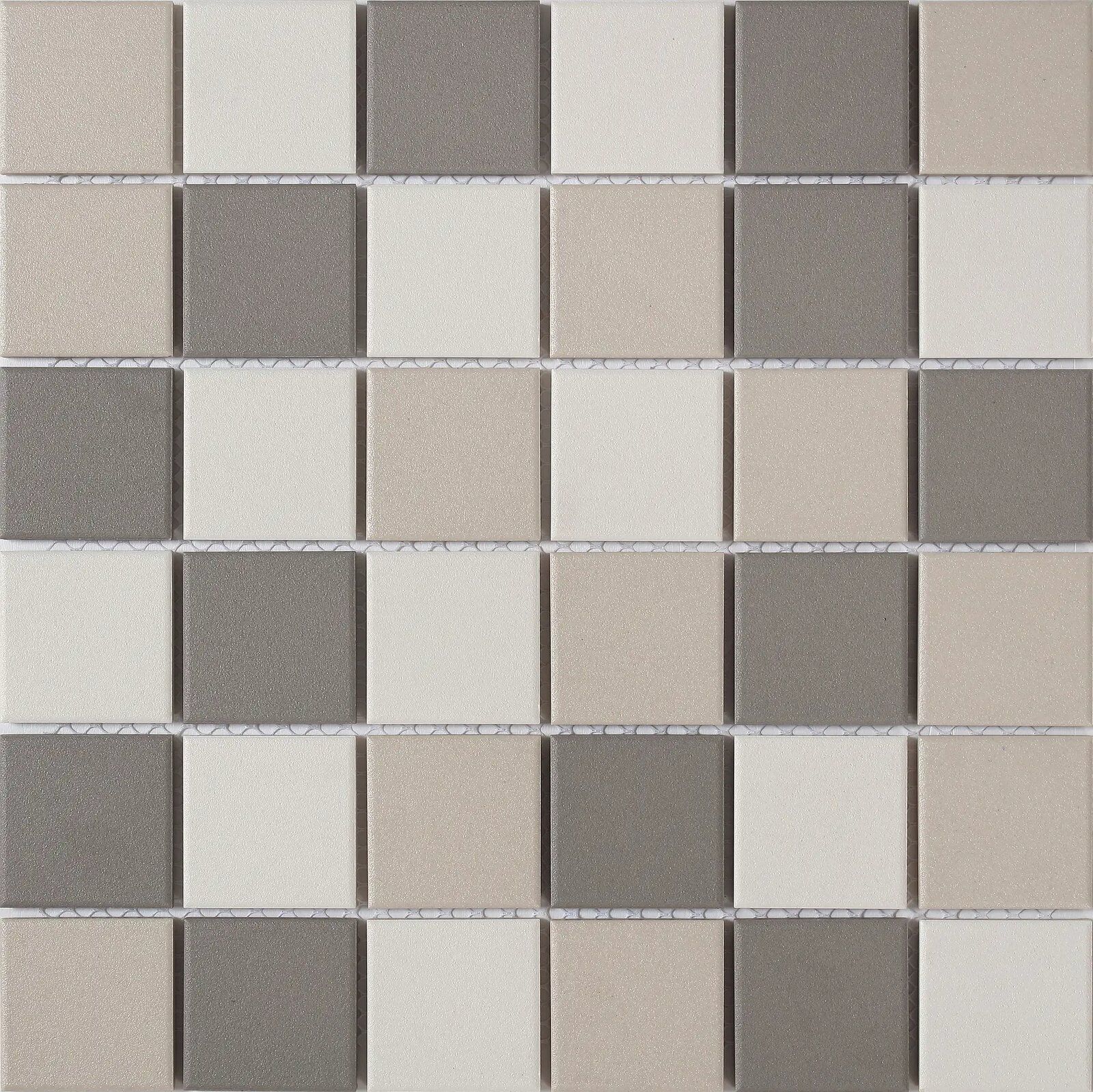 fb092b1b d25b 4c69 a96e 74c19bc54be5 Mosaic tiles Dover Mix Light 5x5 Anti-slip 30.6x30.6 - Square Wall and floor Unglazed porcelain stoneware