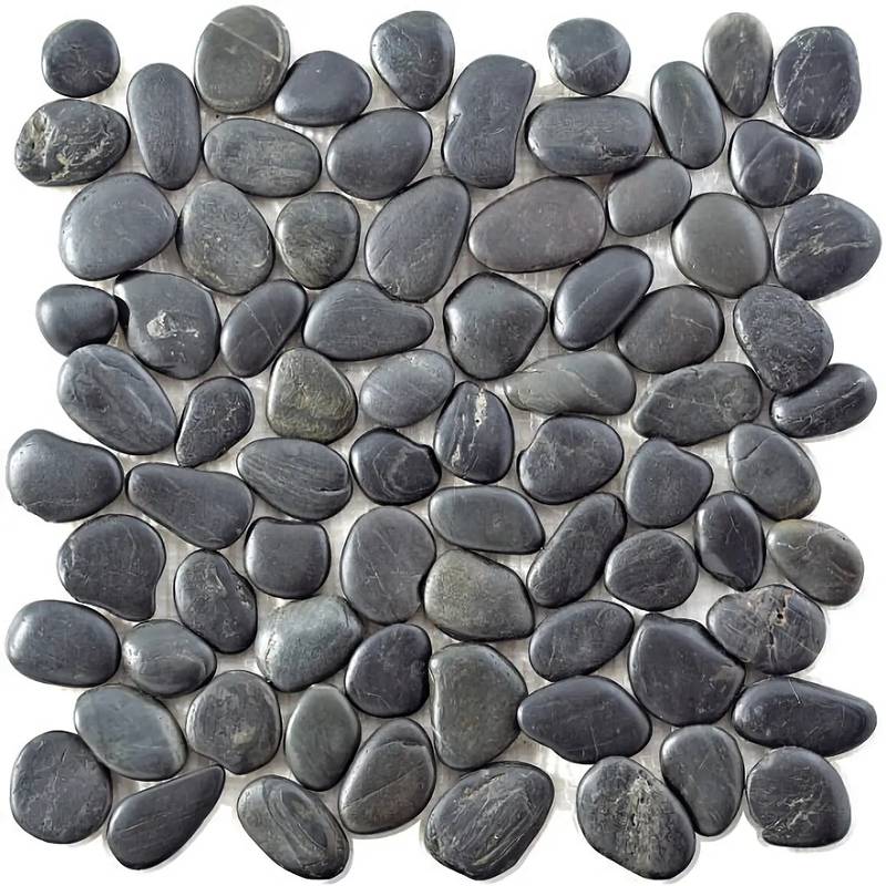 fd18c5e2 4f58 405f 99c9 2a42a243d1fb Mosaic tiles Perla Nero 30x30 - Pebbles Wall and floor Natural stone