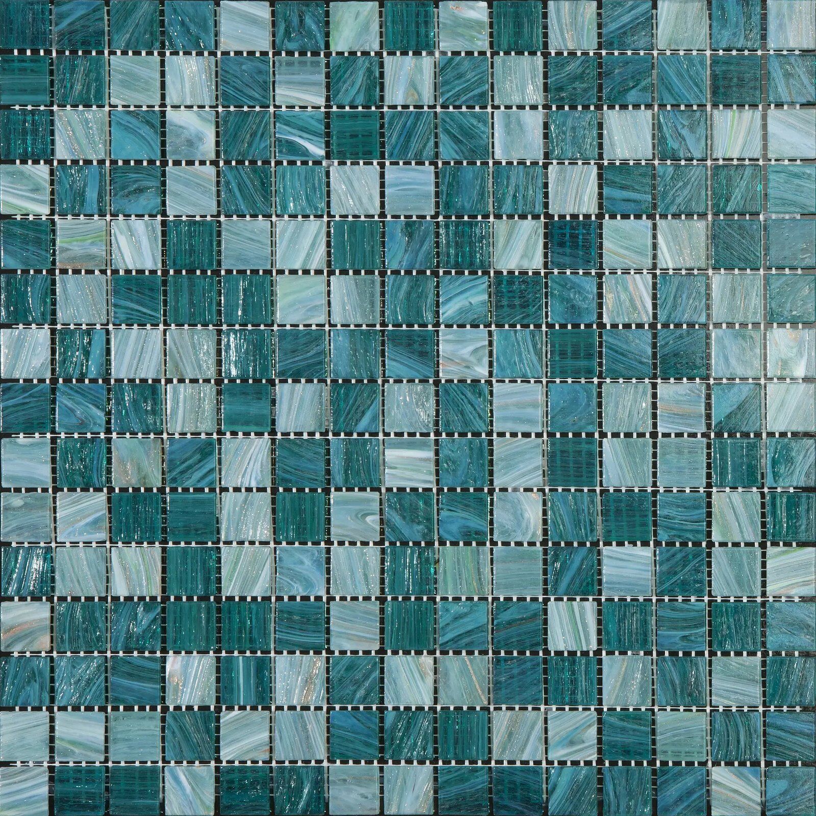 fdf08b73 8633 4253 90fd 772de3c3569c Mosaikfliesen Home Multi Teal 32,7x32,7 - Quadratisch Wand und Boden Glas