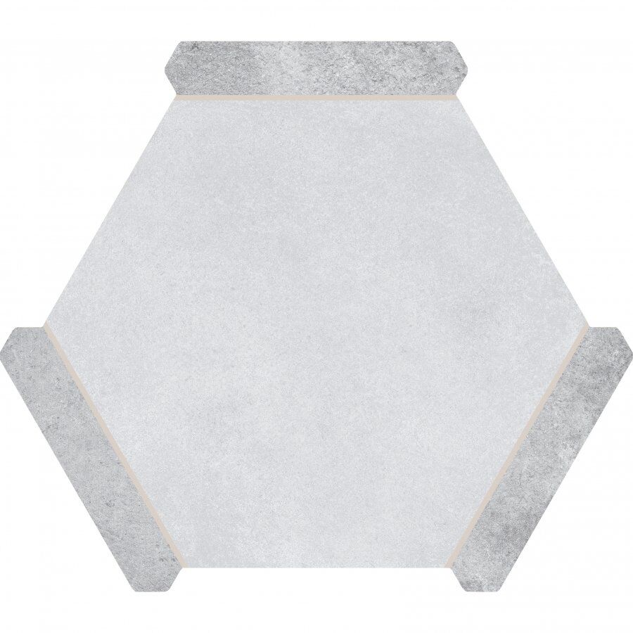 Monopole Avant Hexagone Carrelage Altea Blanc 22 x 25 CM Porcelaine