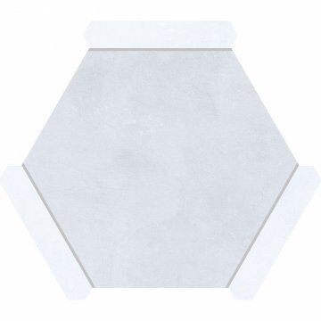 Monopole Avant Carrelage Hexagonal Calpe Blanco 22 x 25 CM Porcelaine