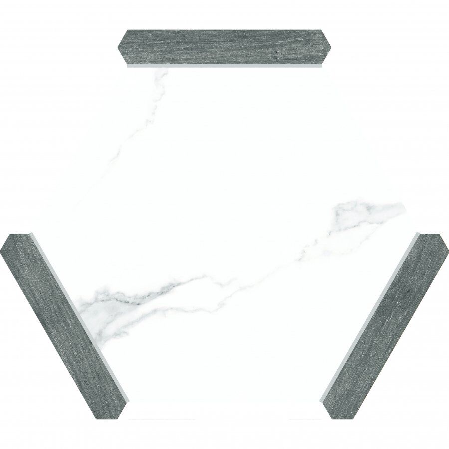 Monopole Avant Carrelage Hexagonal Denia Gris 22 x 25 CM Porcelaine